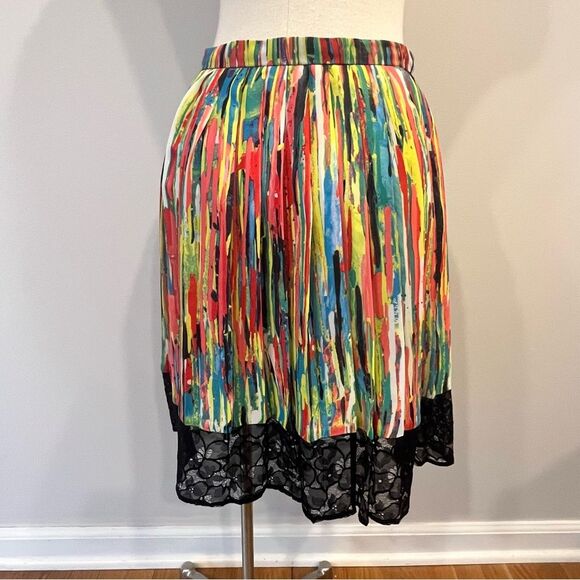 Prabal Gurung Pleated Skirt In Nolita Print Size 4 - Picture 5 of 7